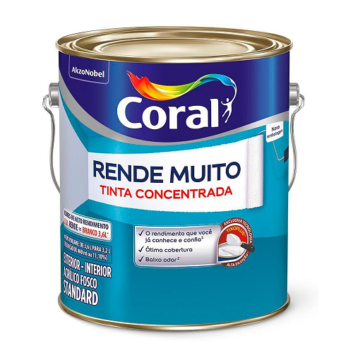 Tinta Rende Muito Branco de 3,6L Coral